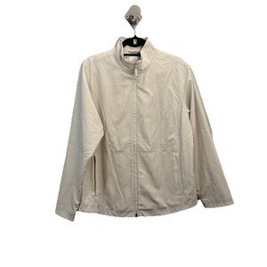 cutter and buck Golf Jacket Beige Fill Zip Lined Men XL